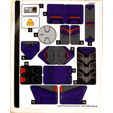 sticker sheet for set 76831 - 10100154 6401672