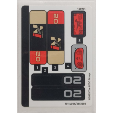 sticker sheet for set 76972 - 10114001 6551206