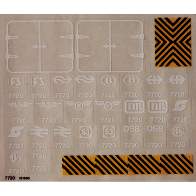 sticker sheet for set 7720 - 191895