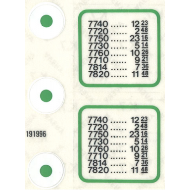 sticker sheet for set 7822 - sheet 2 191996