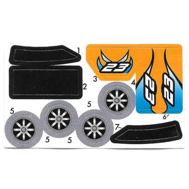 sticker sheet for gear gmracer5