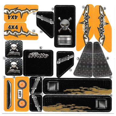 sticker sheet for gear mcdr1us