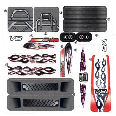 sticker sheet for gear mcdr5us