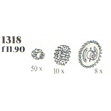 small gears and crown wheels