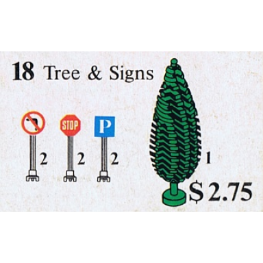 tree and signs