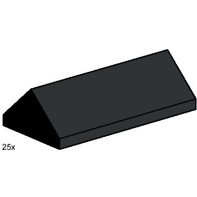 2 x 4 ridge roof tiles steep sloped black