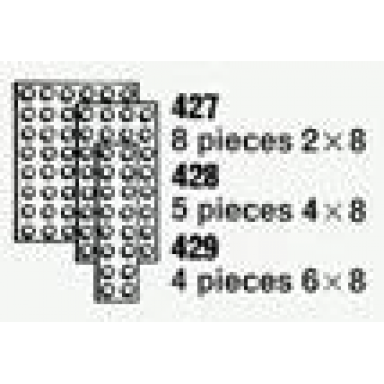 8 plates 2 x 8 the building toy