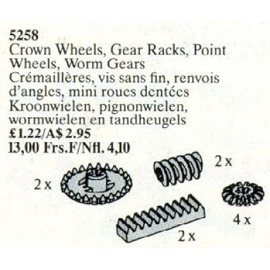 crown point wheels gear racks worm gears