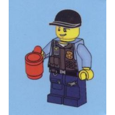 advent calendar 2013 city day 1 - police officer with cup