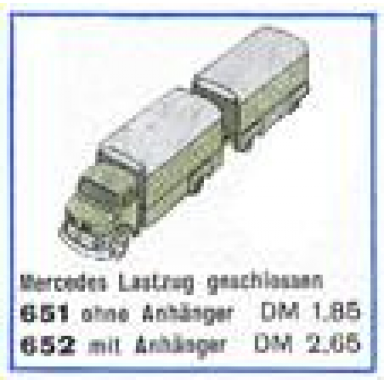 1:87 mercedes truck trailer