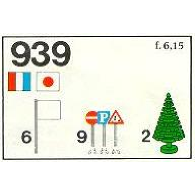 flags trees and road signs