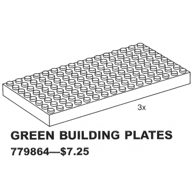 building plates green