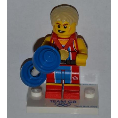 wondrous weightlifter team gb complete set with stand and accessories