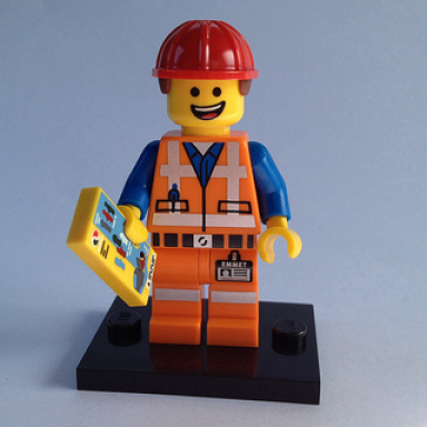 hard hat emmet the lego movie complete set with stand and accessories